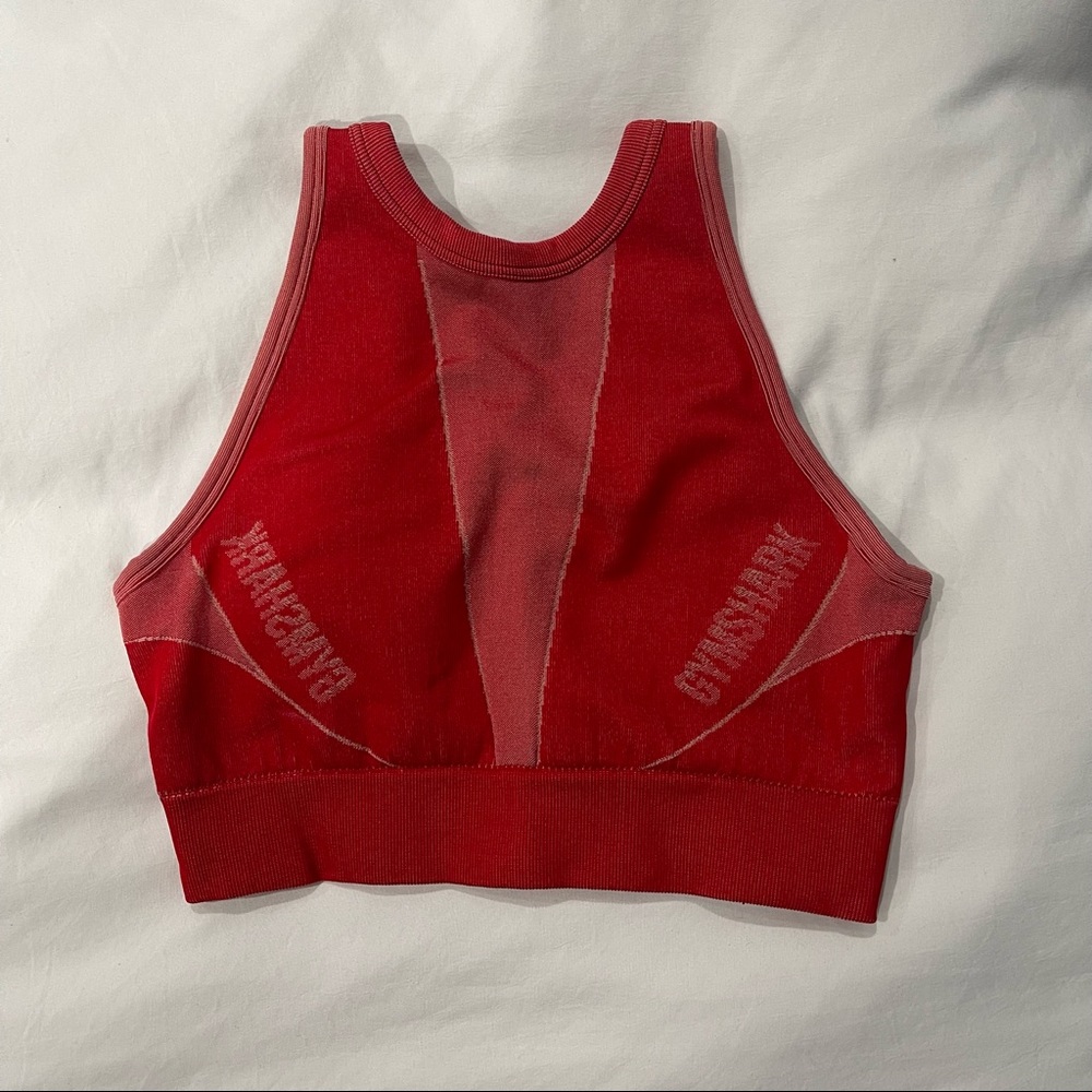 Gymshark Turbo Seamless Sports Bra - Red, XS